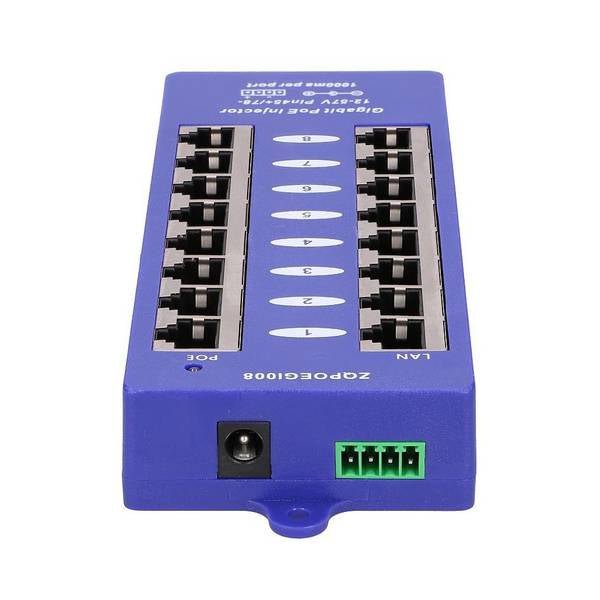 Poe injector 8ports 1Gigabit - Image 2